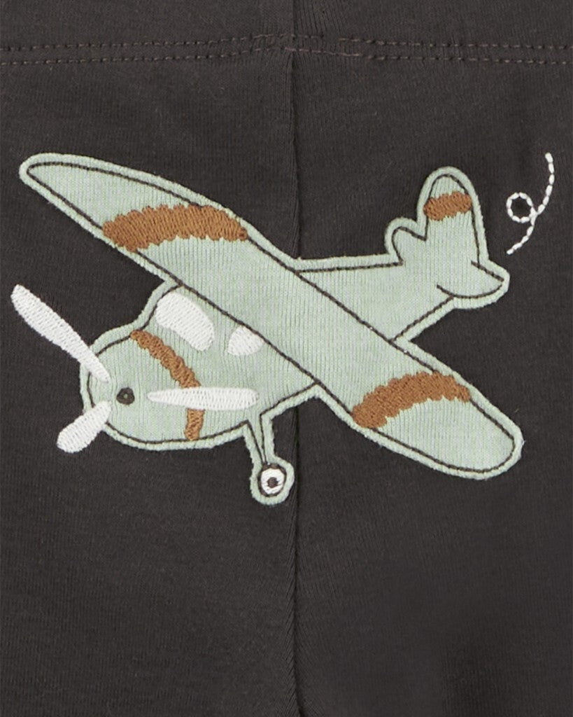 Conjunto de 3 piezas pañalero y pantalón - Avión