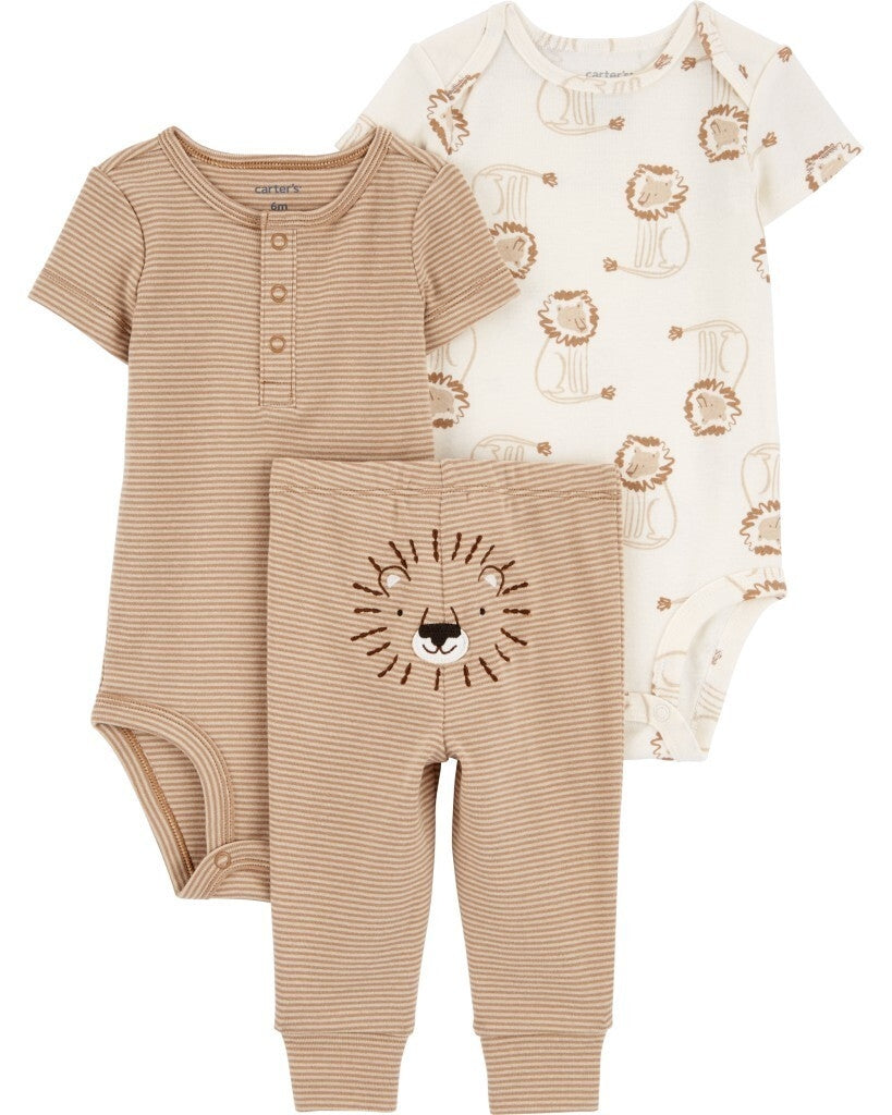 Conjunto de 3 piezas pañalero y pantalón - Osito