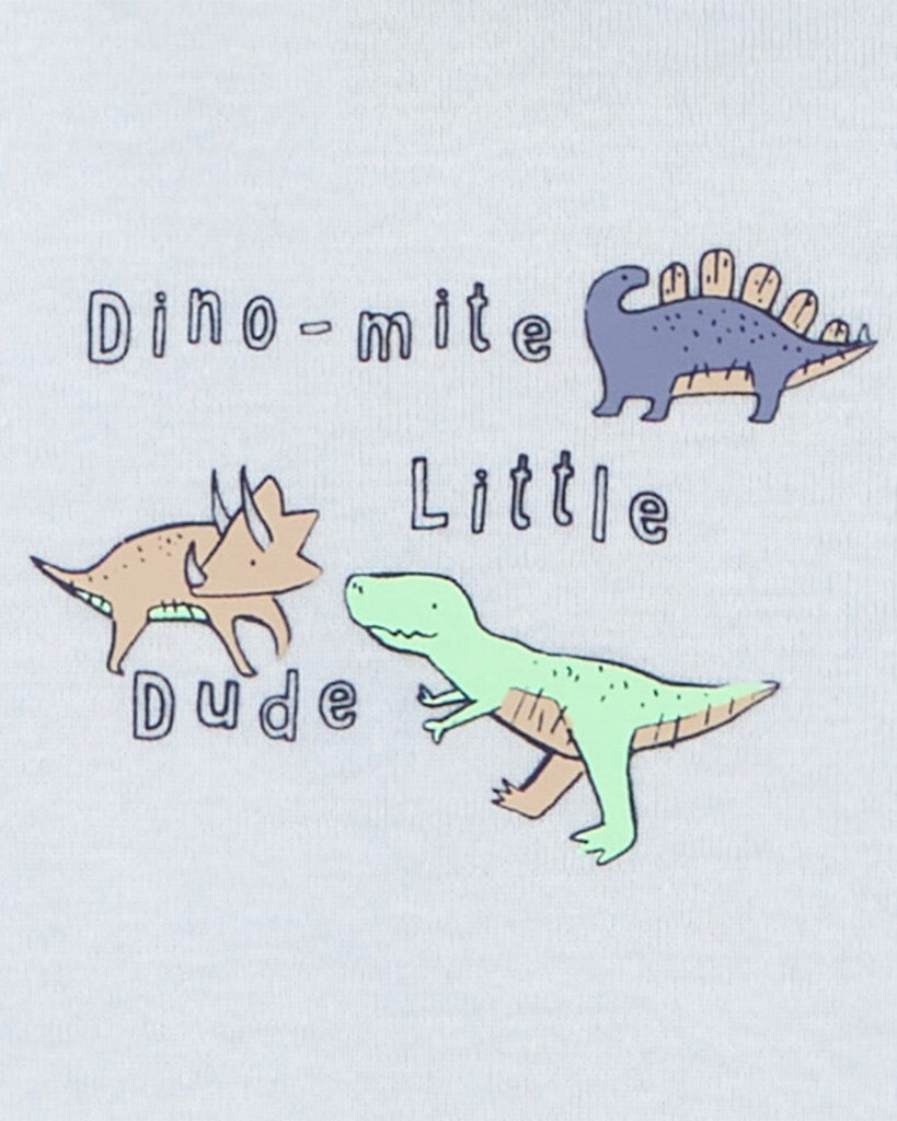 Paquete De 5 Pañaleros De Manga Corta - Dinosaurios