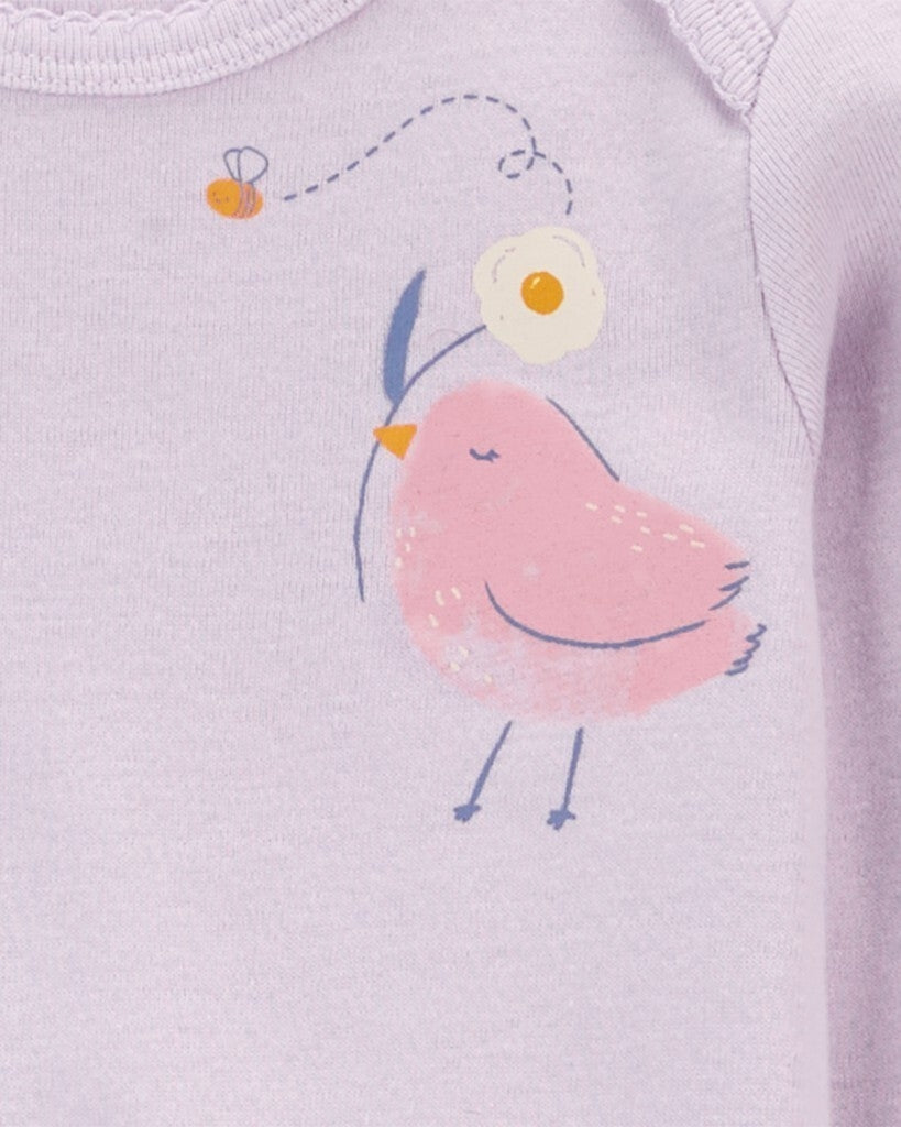 Conjunto de 3 piezas mameluco - Pájaro