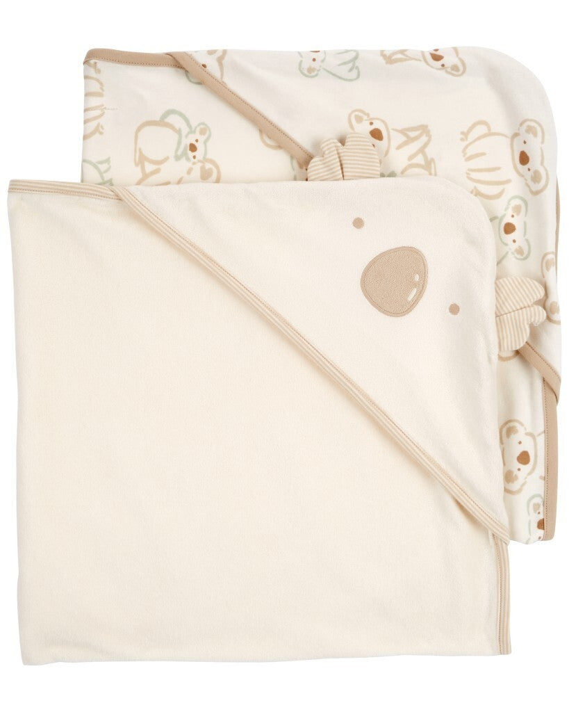 Paquete de 2 Toallas con Capucha de Koala