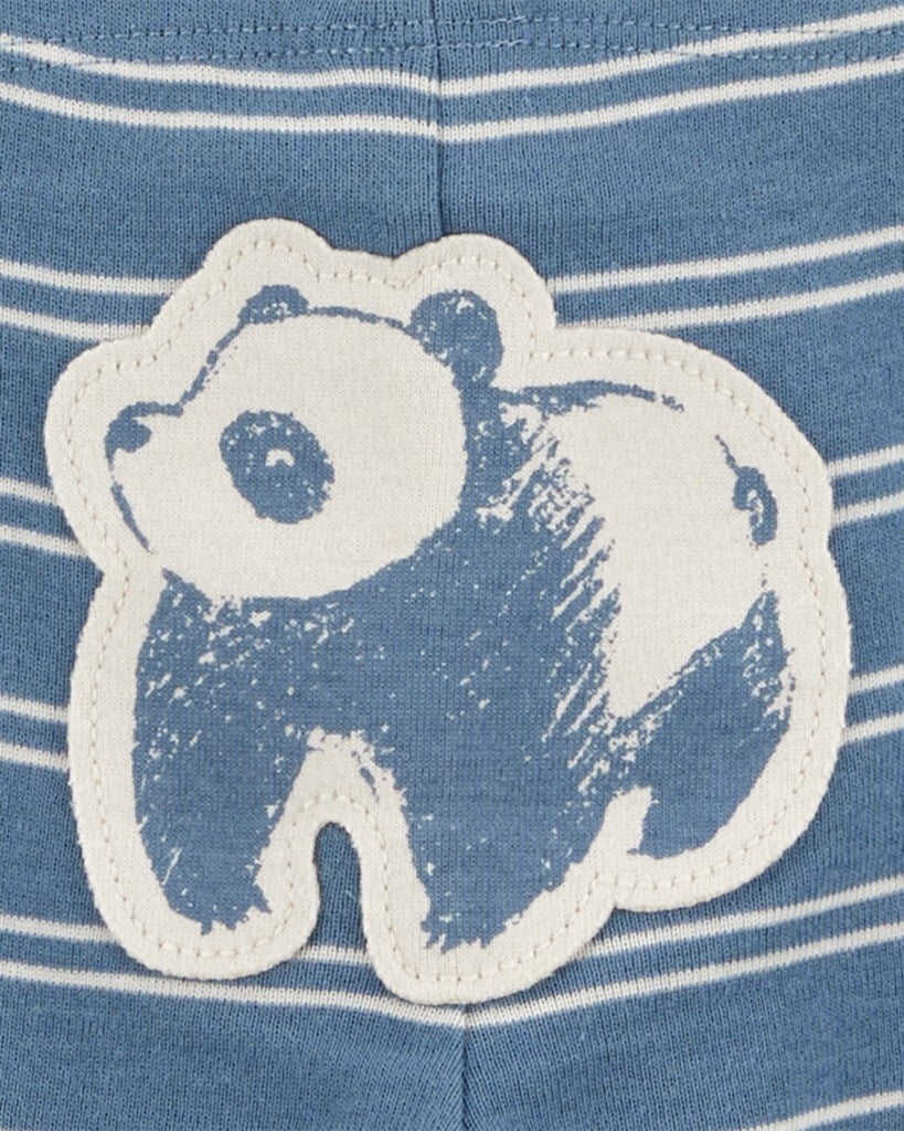 Conjunto de 3 piezas pañalero y pantalón - Panda
