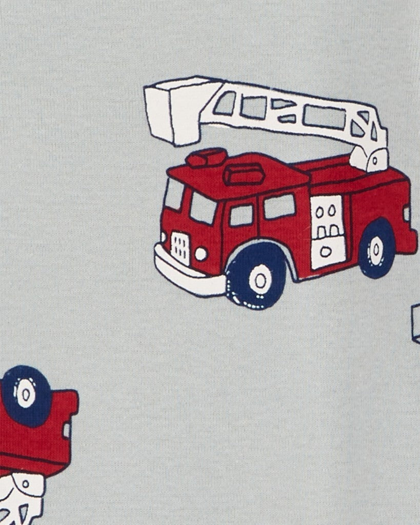 Paquete de 4 Pañaleros de Manga Larga - Estampado de Bomberos