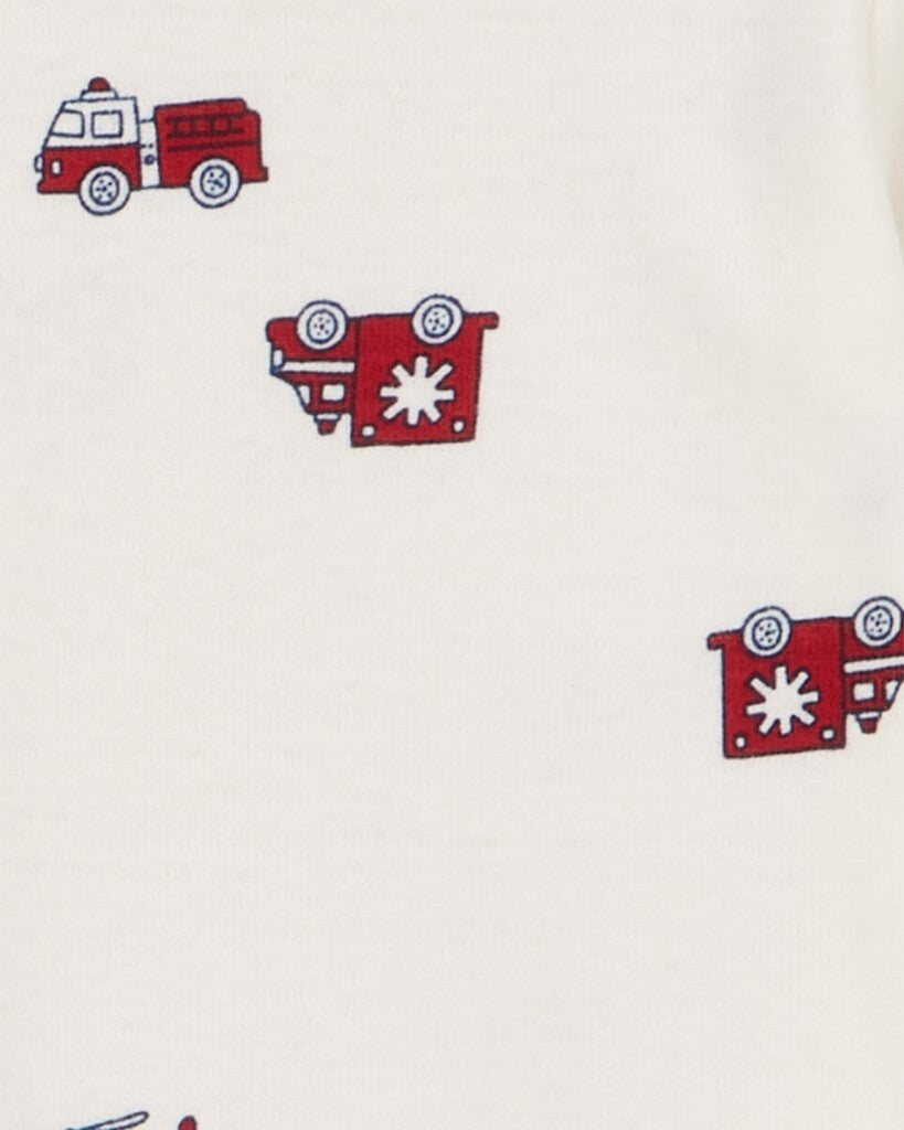 Paquete de 4 Pañaleros de Manga Larga - Estampado de Bomberos