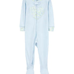 Pijama de Algodón De Ajuste Perfecto - Corazon Rayas - Azul
