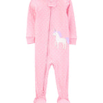 Pijama de Algodón De Ajuste Perfecto - Unicornio - Rosado