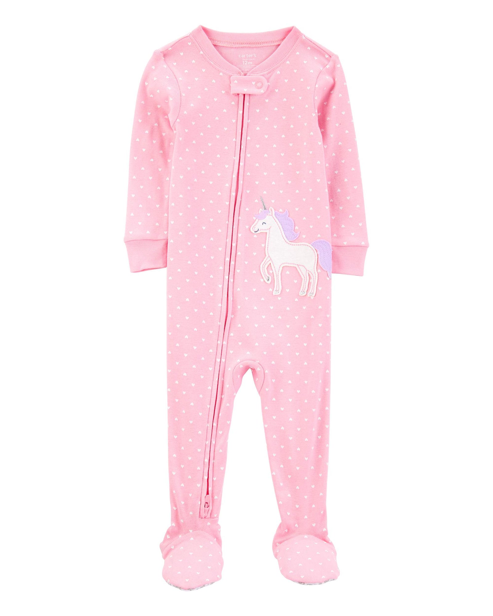 Pijama de Algodón De Ajuste Perfecto - Unicornio - Rosado
