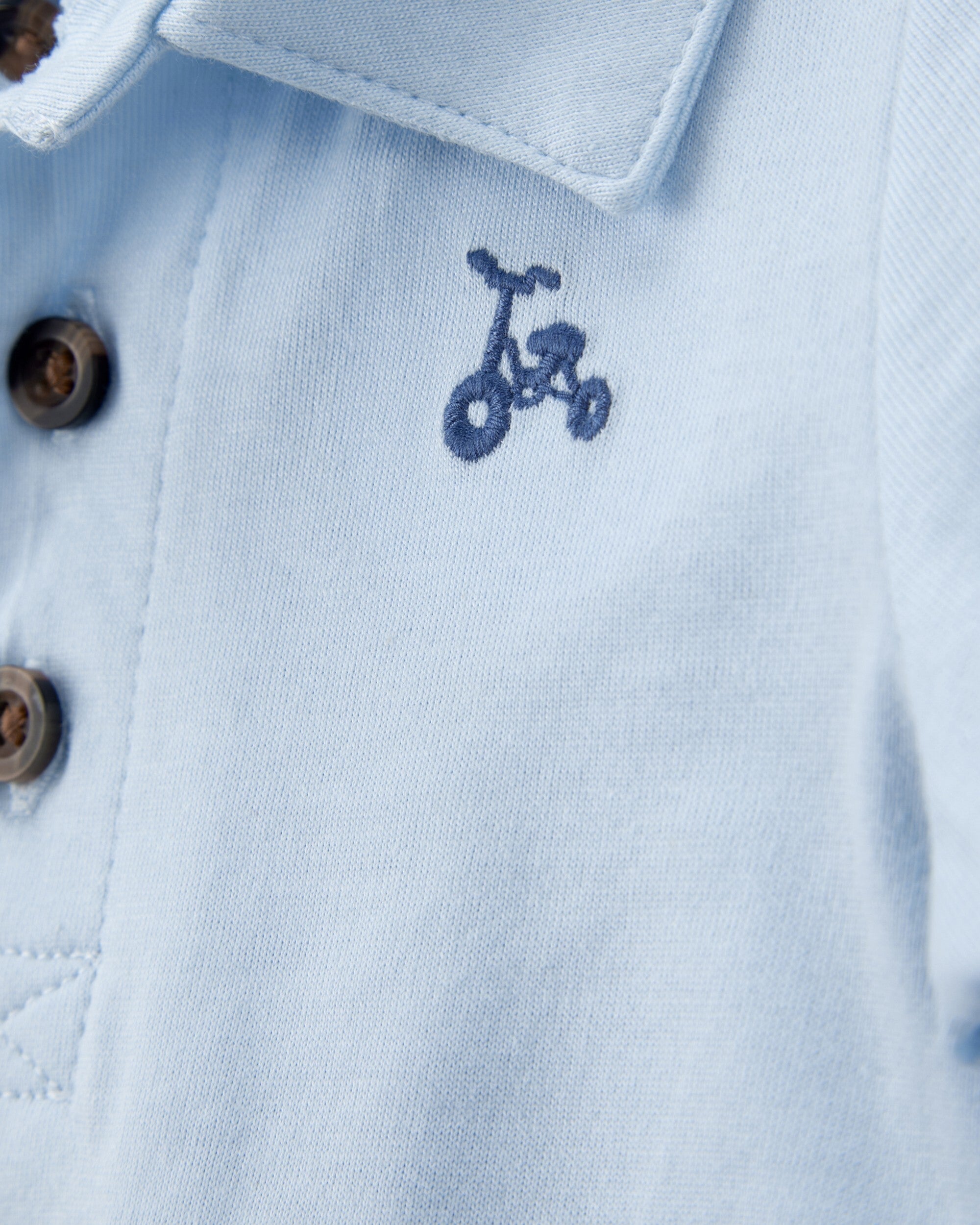 Conjunto de 3 piezas con shorts - Polo - Azul