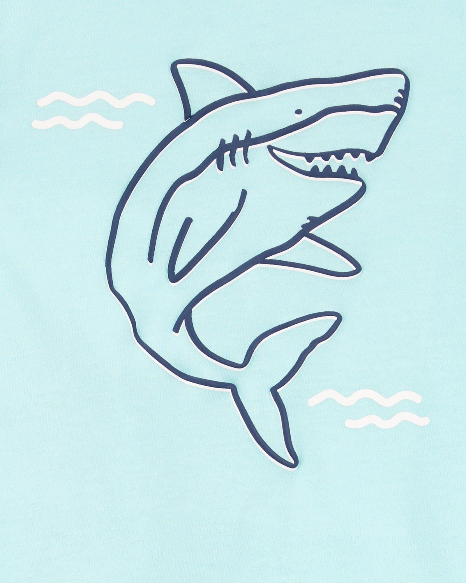 Conjunto de 2 piezas camisa y shorts - Tiburón - Azul
