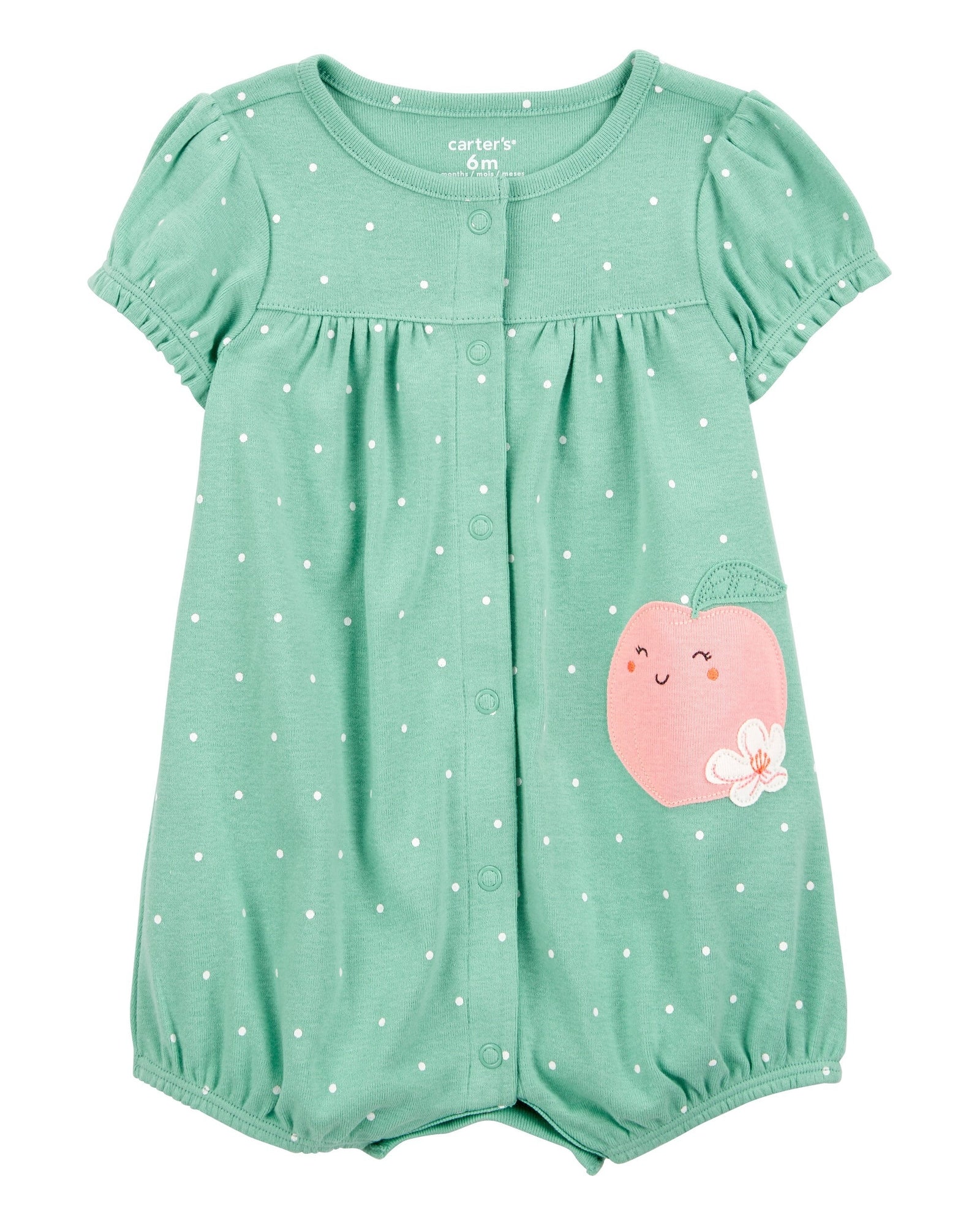 Romper Estampado Peach - Verde