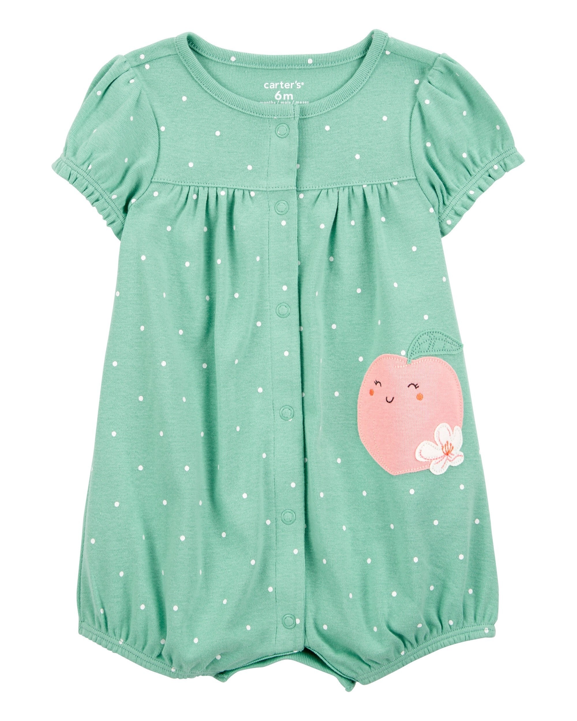Romper Estampado Peach - Verde