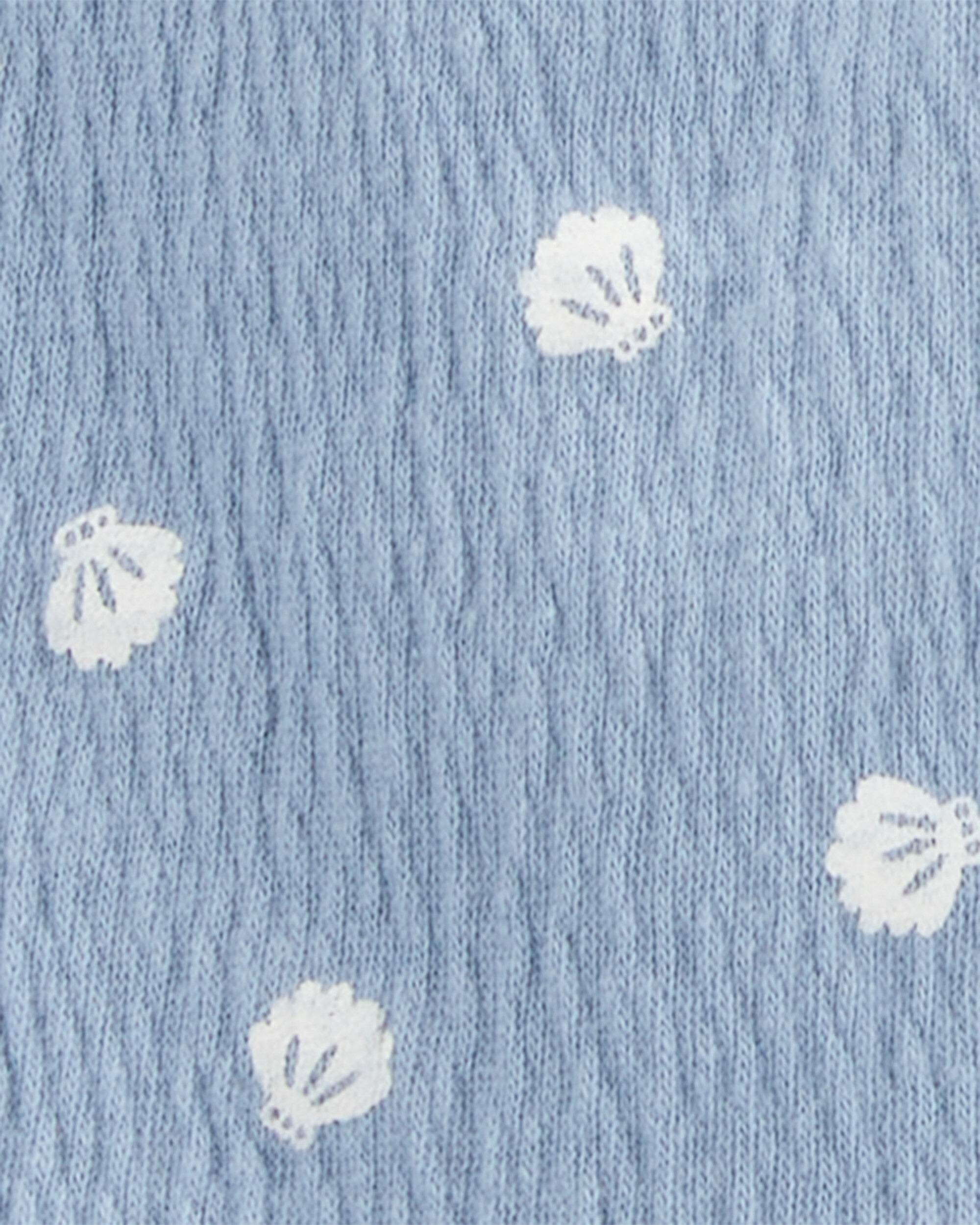 Conjunto de 3 piezas cubrepañal - Conchas de Mar