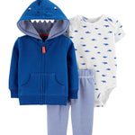 Conjunto de 3 piezas con chaqueta - Tiburón