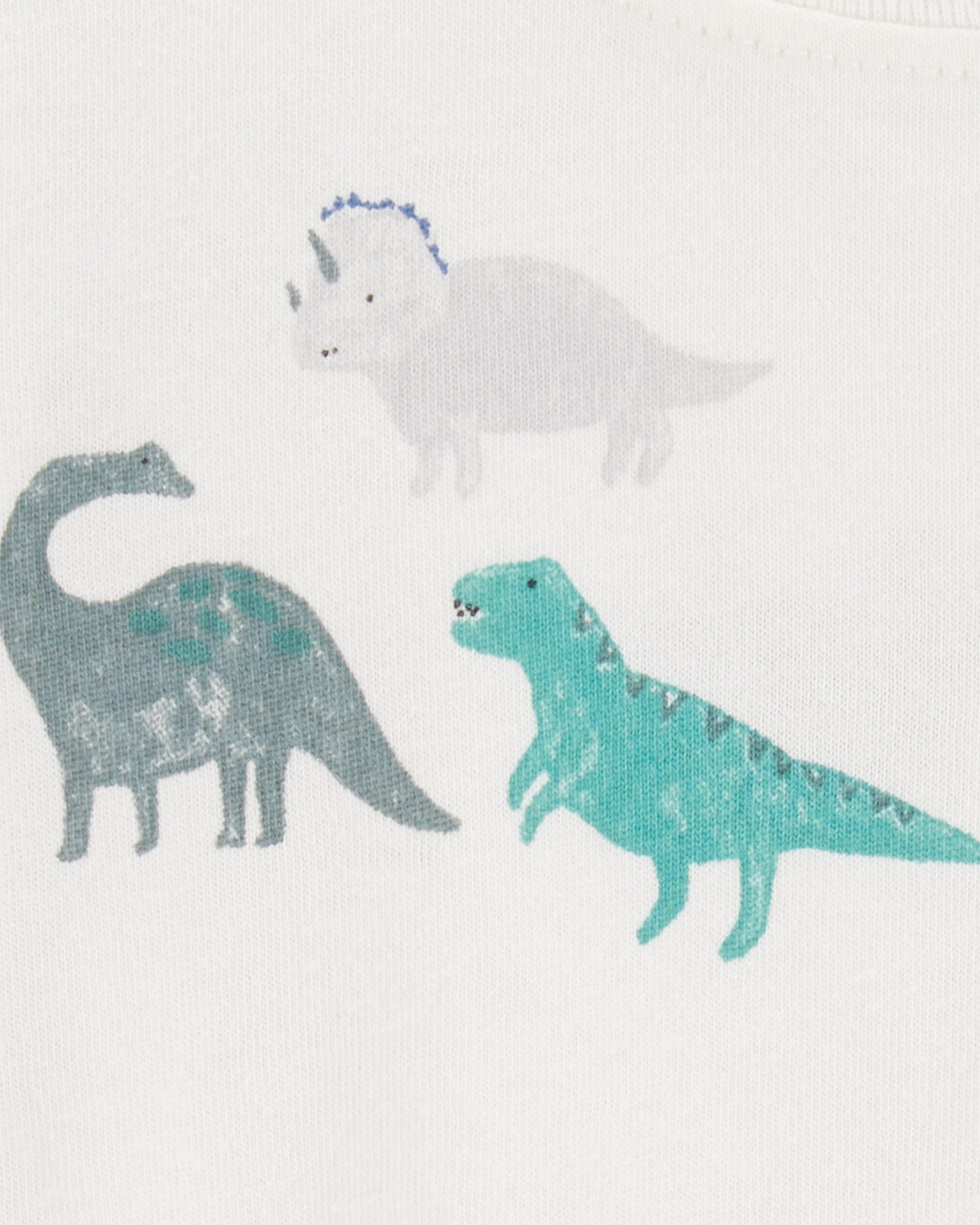 Conjunto de 2 piezas overol corto - Dinosaurio - Azul