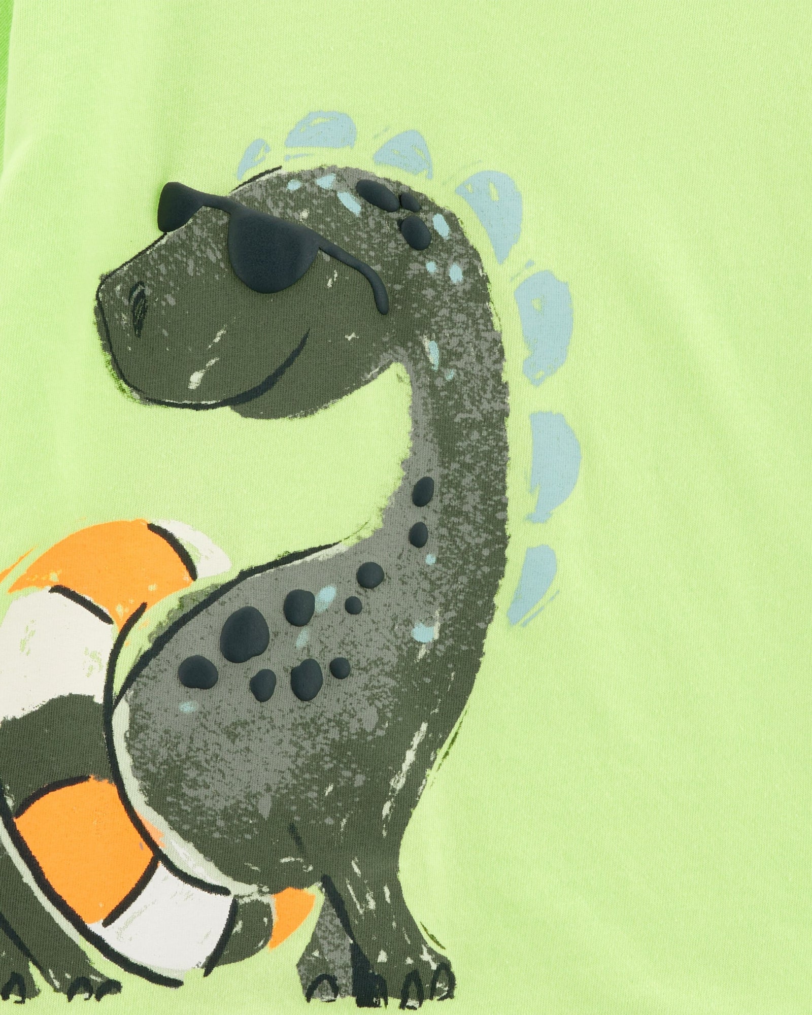 Conjunto de 2 piezas camisa y shorts - dinosaurios - verde