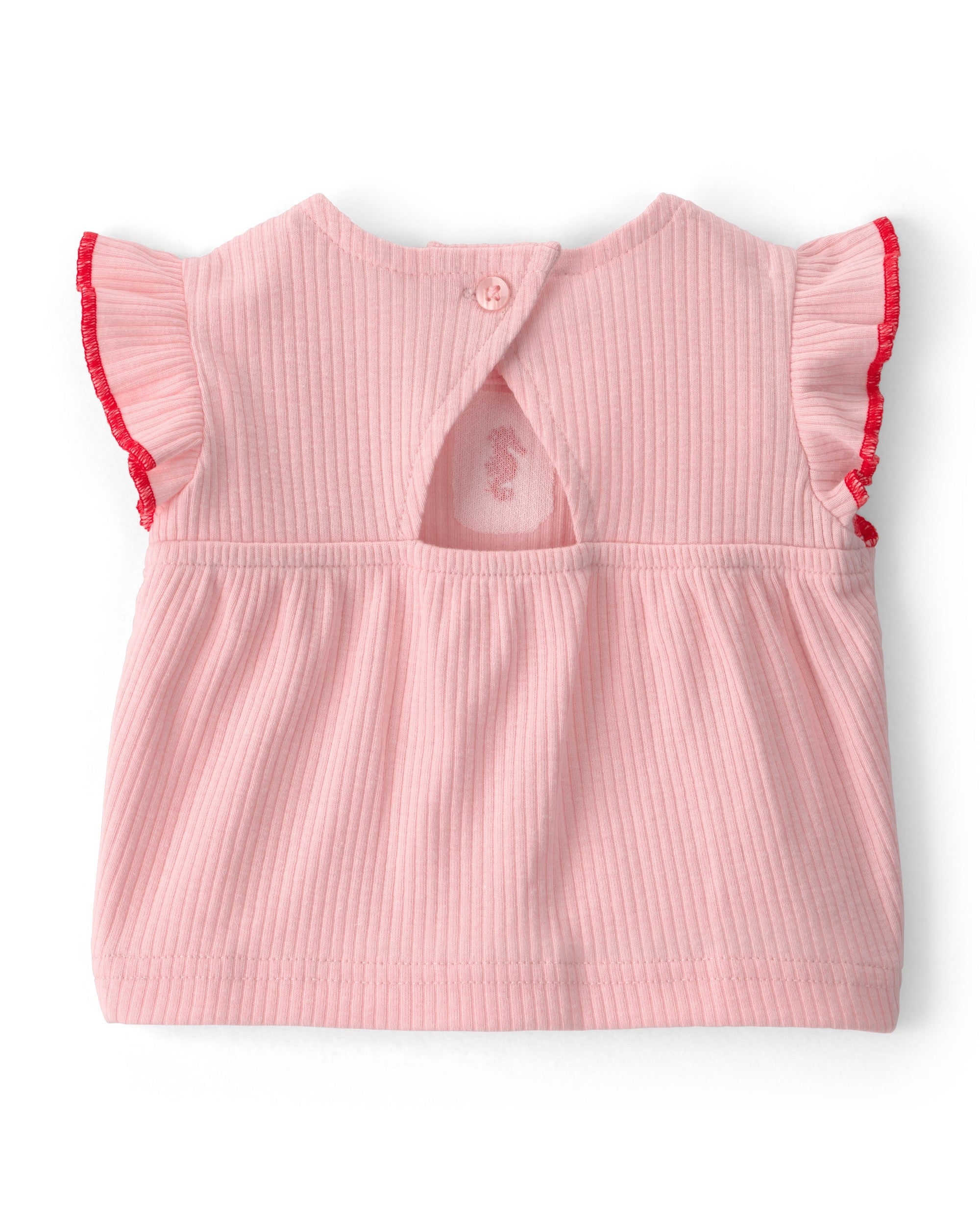 Conjunto De 3 Piezas - Diadema, Playera y Short - Rosa