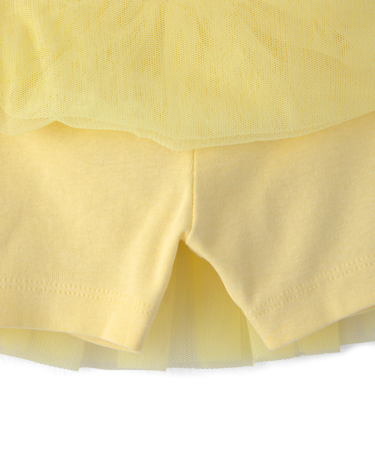Conjunto De 2 Piezas Con Playera Y Falda - Amarillo