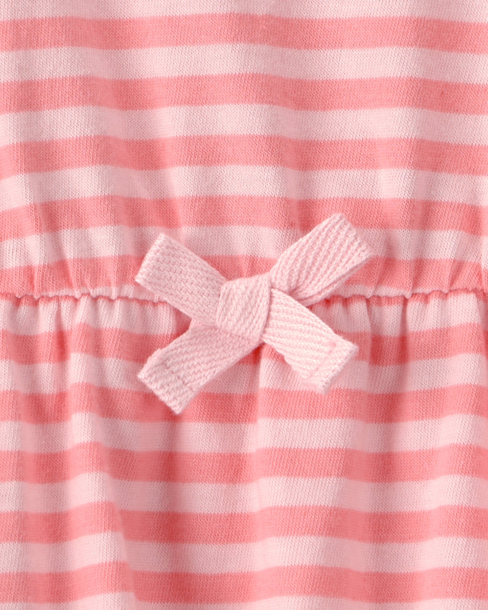 Vestido Pañalero - Rayas - Rosado