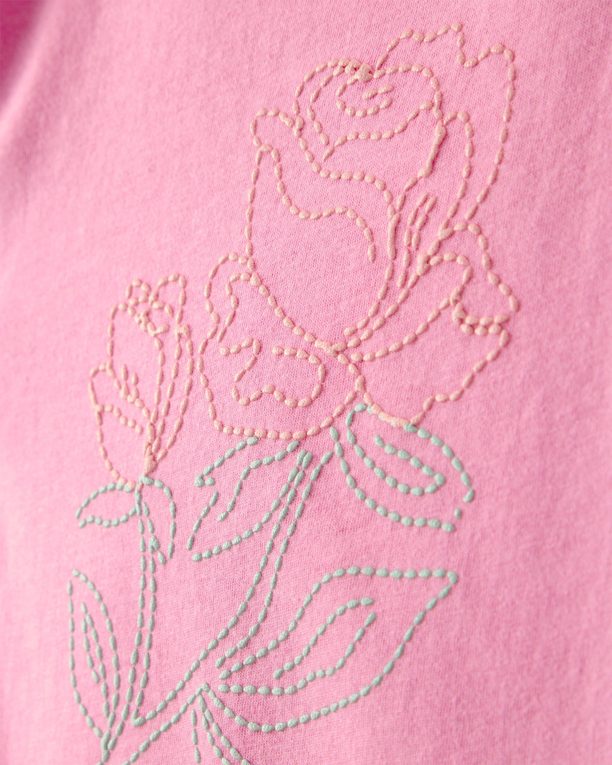 Conjunto De 2 Piezas De Playera Y Falda Floral Rosa - Multi