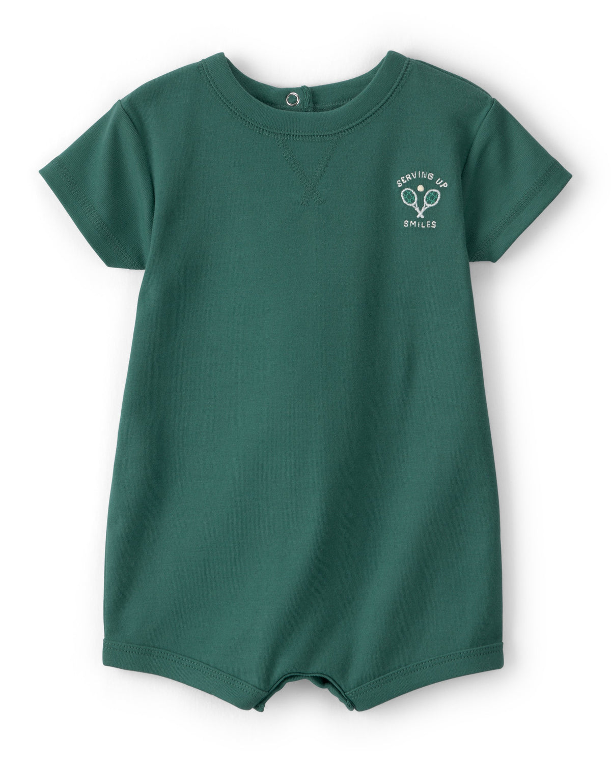 Romper De Manga Corta Con Estampado De Tenis - Verde