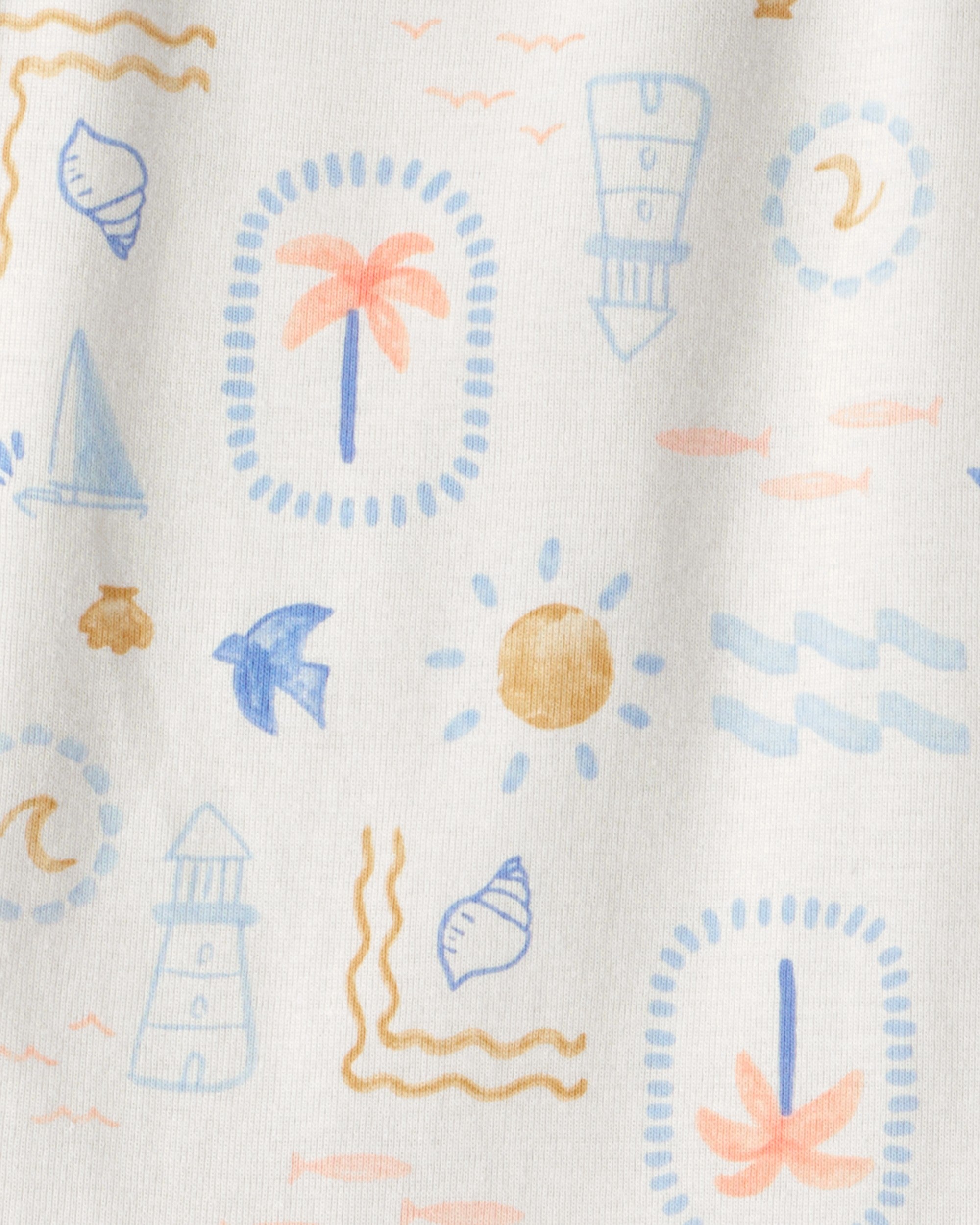 Paquete De 3 Pañaleros Con Olanes Estampado Tropical - Multi