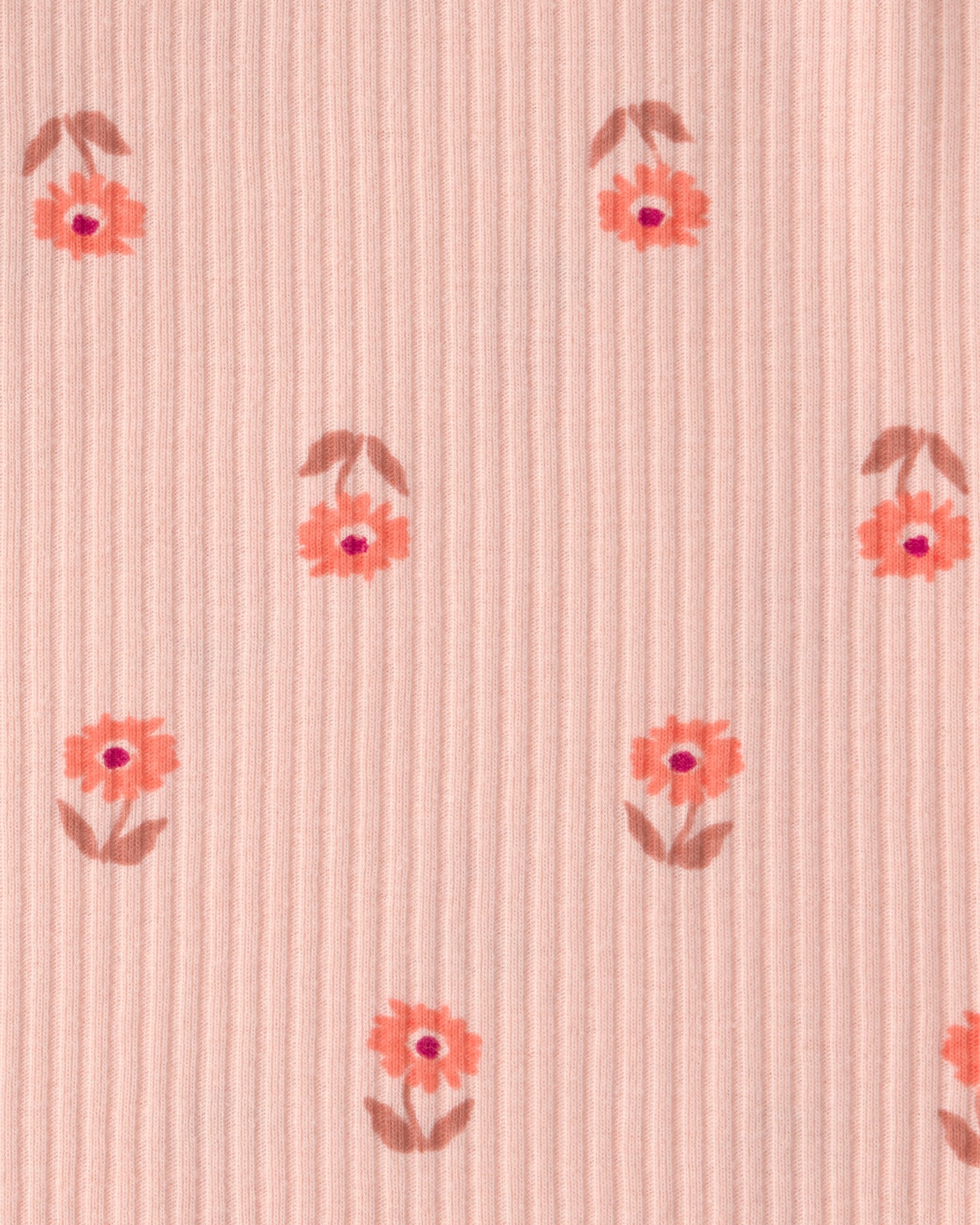 Conjunto de 3 piezas pañalero y pantalón - Flores - Rosado