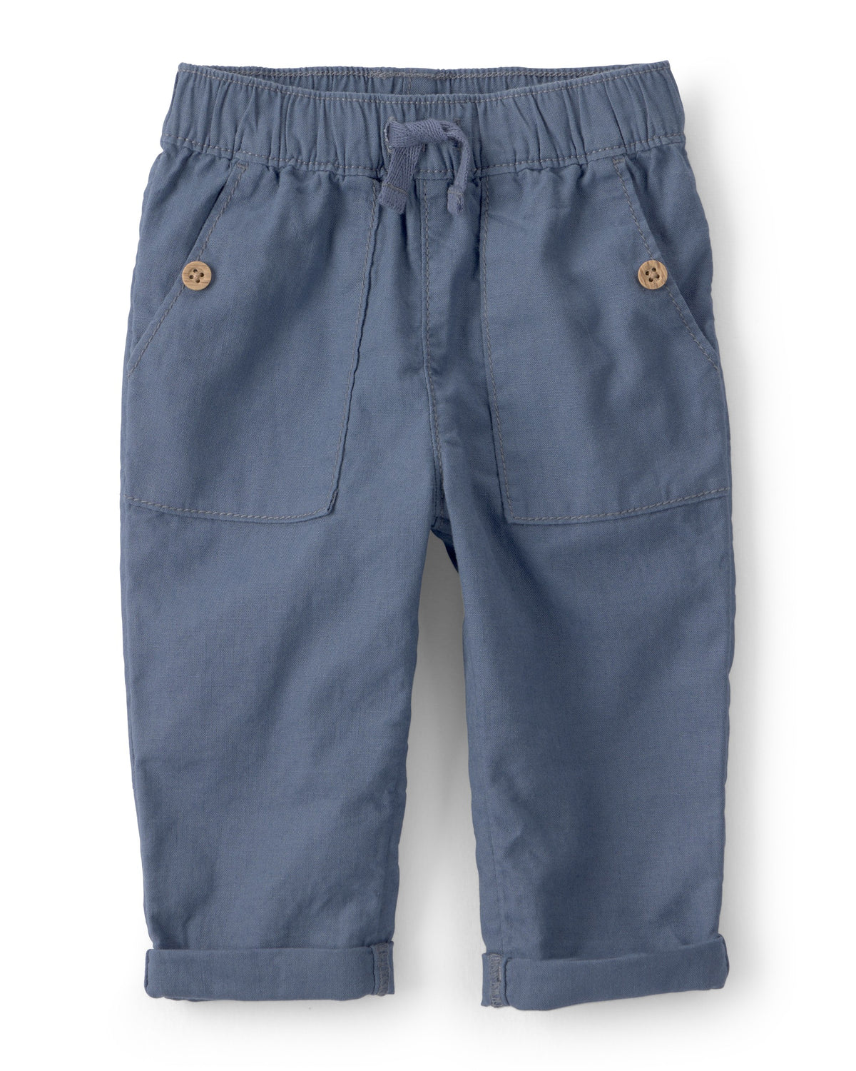 Conjunto De 2 Piezas De Camisa A Cuadros Y Pantalón - Azul