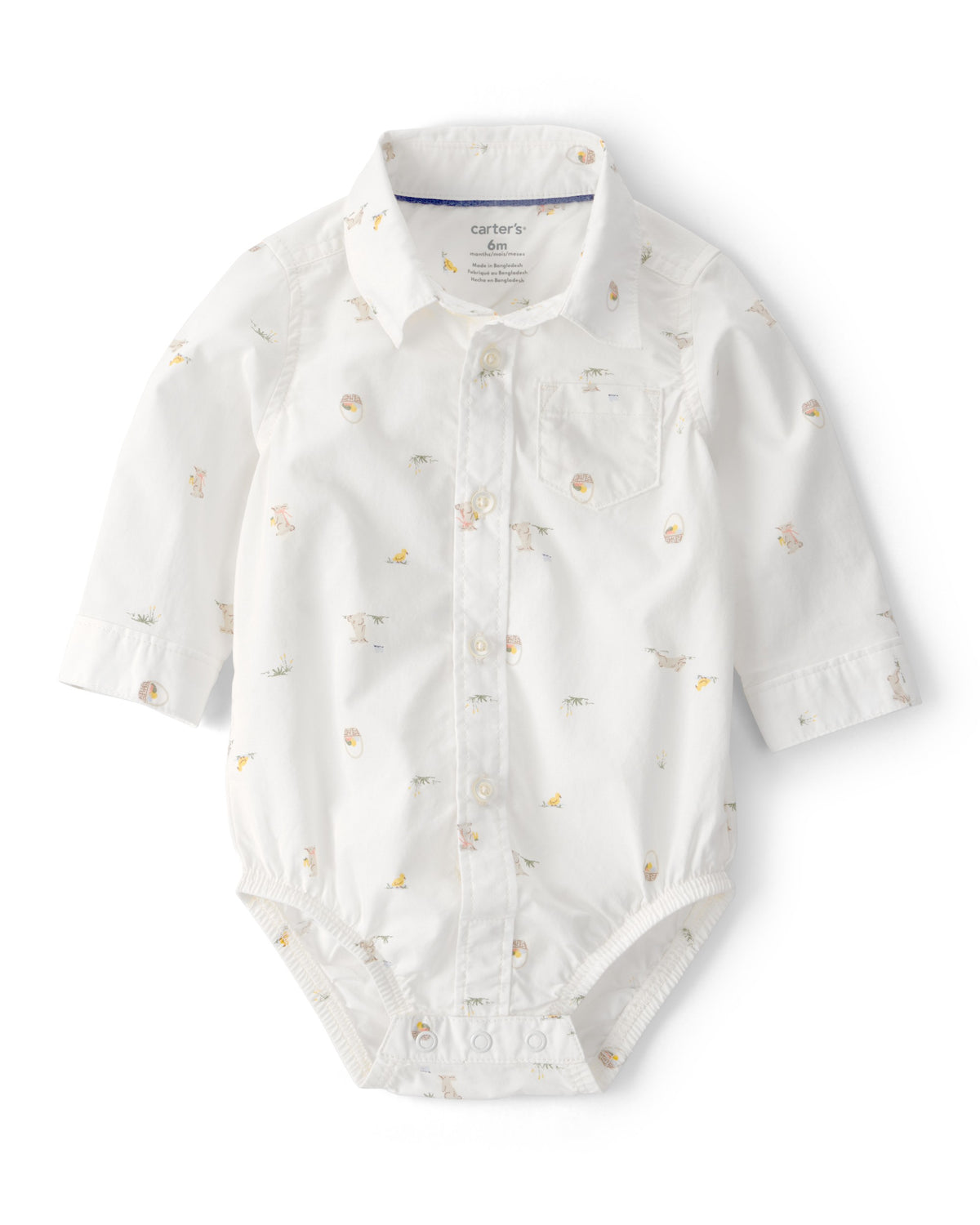 Conjunto De 2 Piezas Con Pañalero Y Pantalón Conejo - Blanco