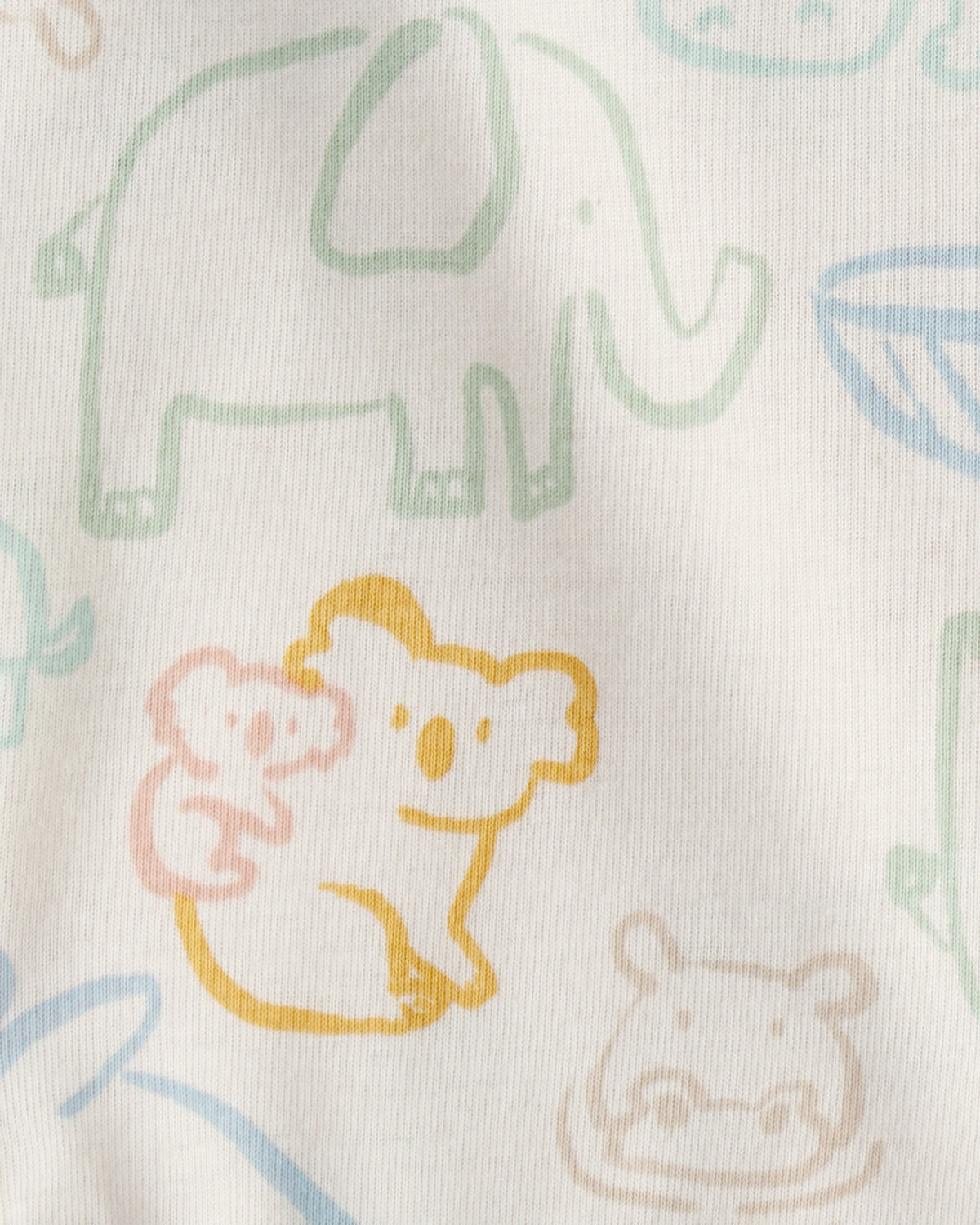 Paquete de 5 Pañaleros con Estampado de Animales - Marfil/Beige