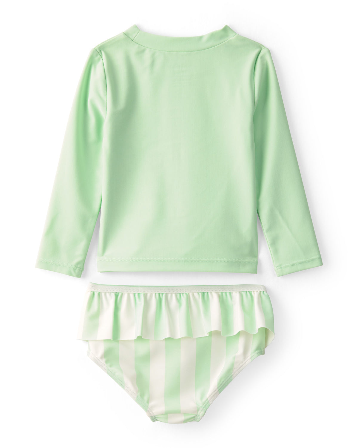 Traje de Baño de 2 Piezas con Rashguard 'Vacay Mode' - Verde