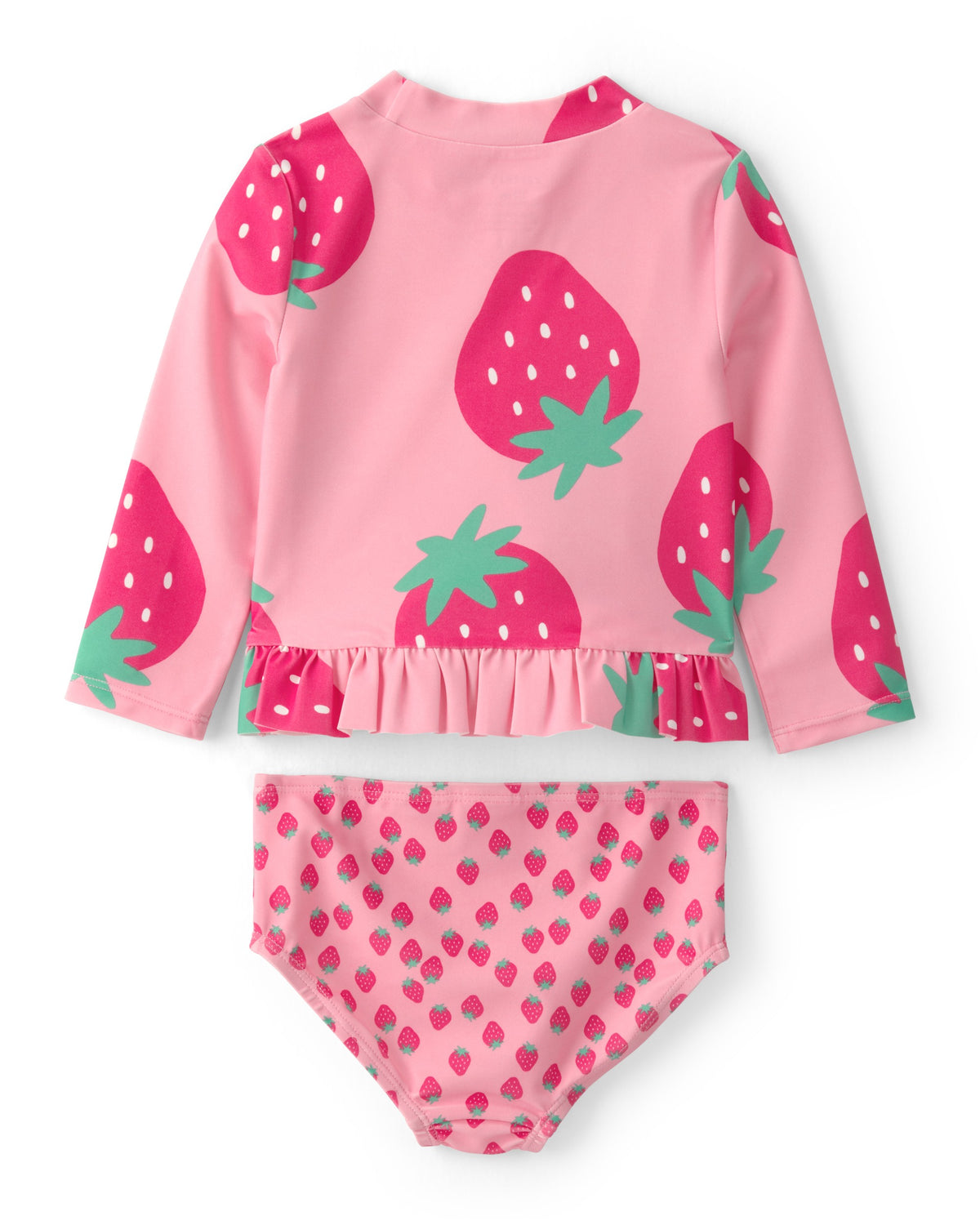 Traje De Baño De 2 Piezas Con Playera Para Nadar Con Fresas - Multi