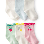 Paquete de 6 Calcetines Altos de Frutas