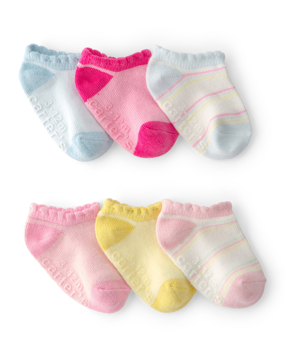 Paquete De 6 Pares De Calcetines Invisibles - Multi