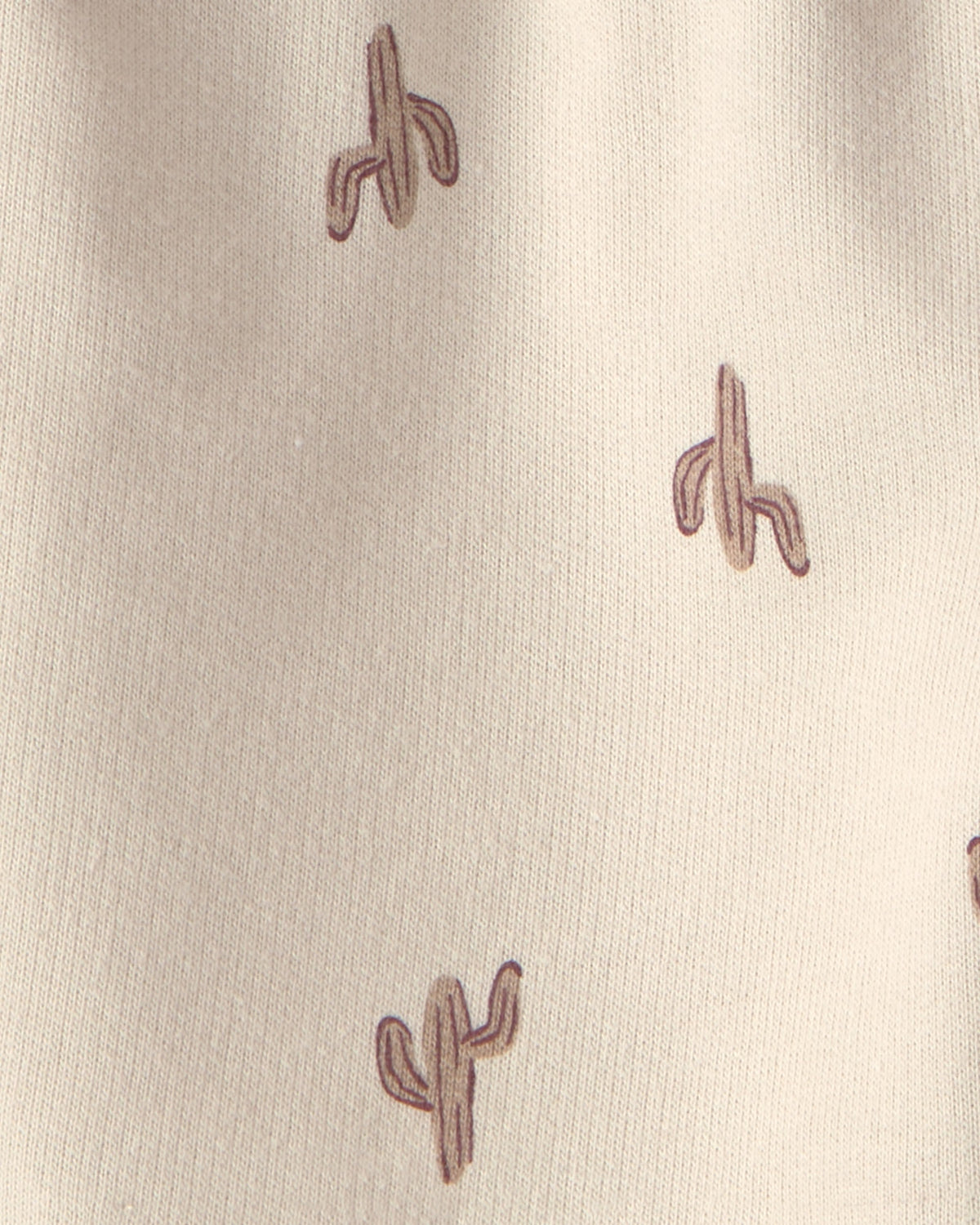 Conjunto de 2 Piezas Henley de Cactus y Short - Café