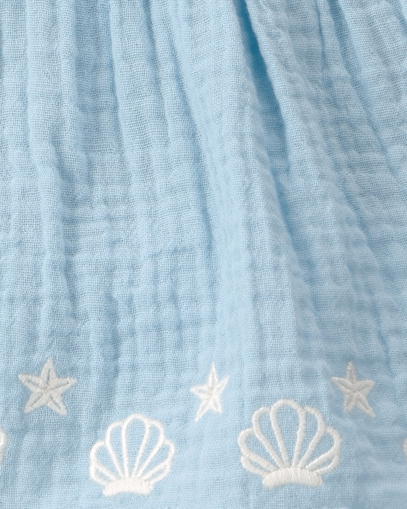 Vestido Pañalero - Bordado - Conchitas De Mar