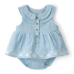 Vestido Pañalero - Bordado - Conchitas De Mar