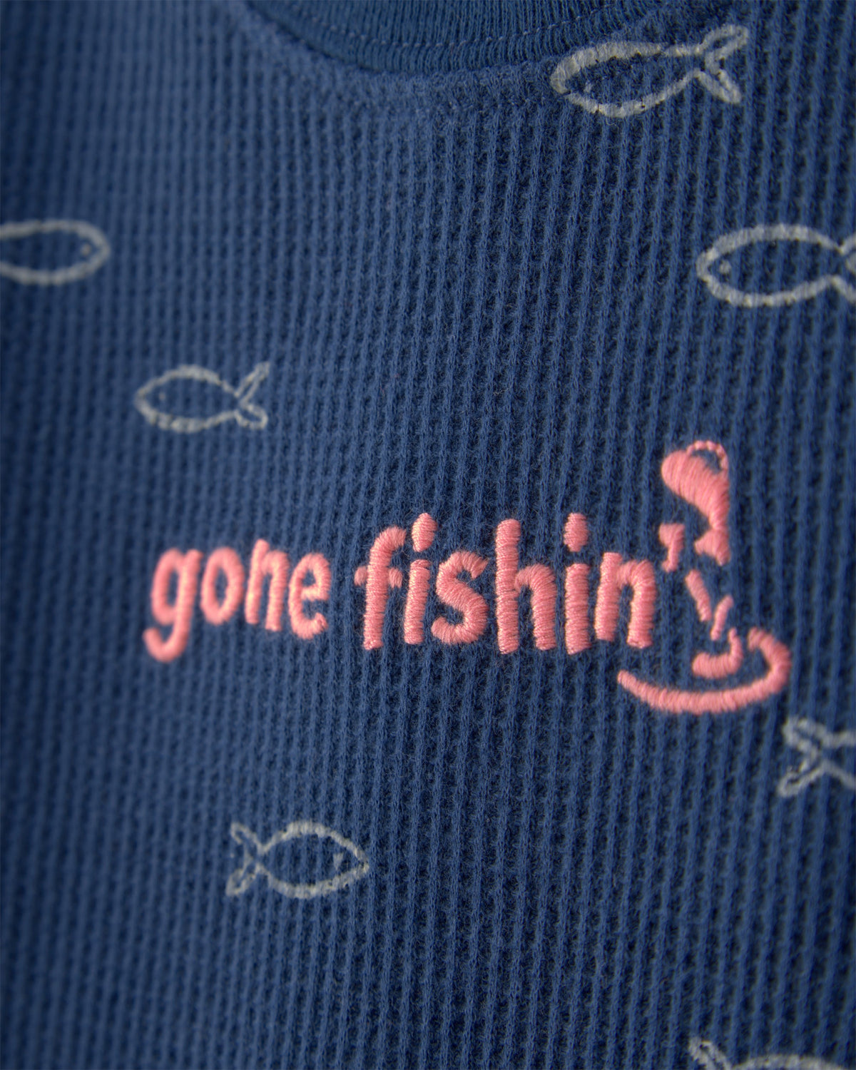 Conjunto de Pañalero Térmico de Pesca y Short - Azul