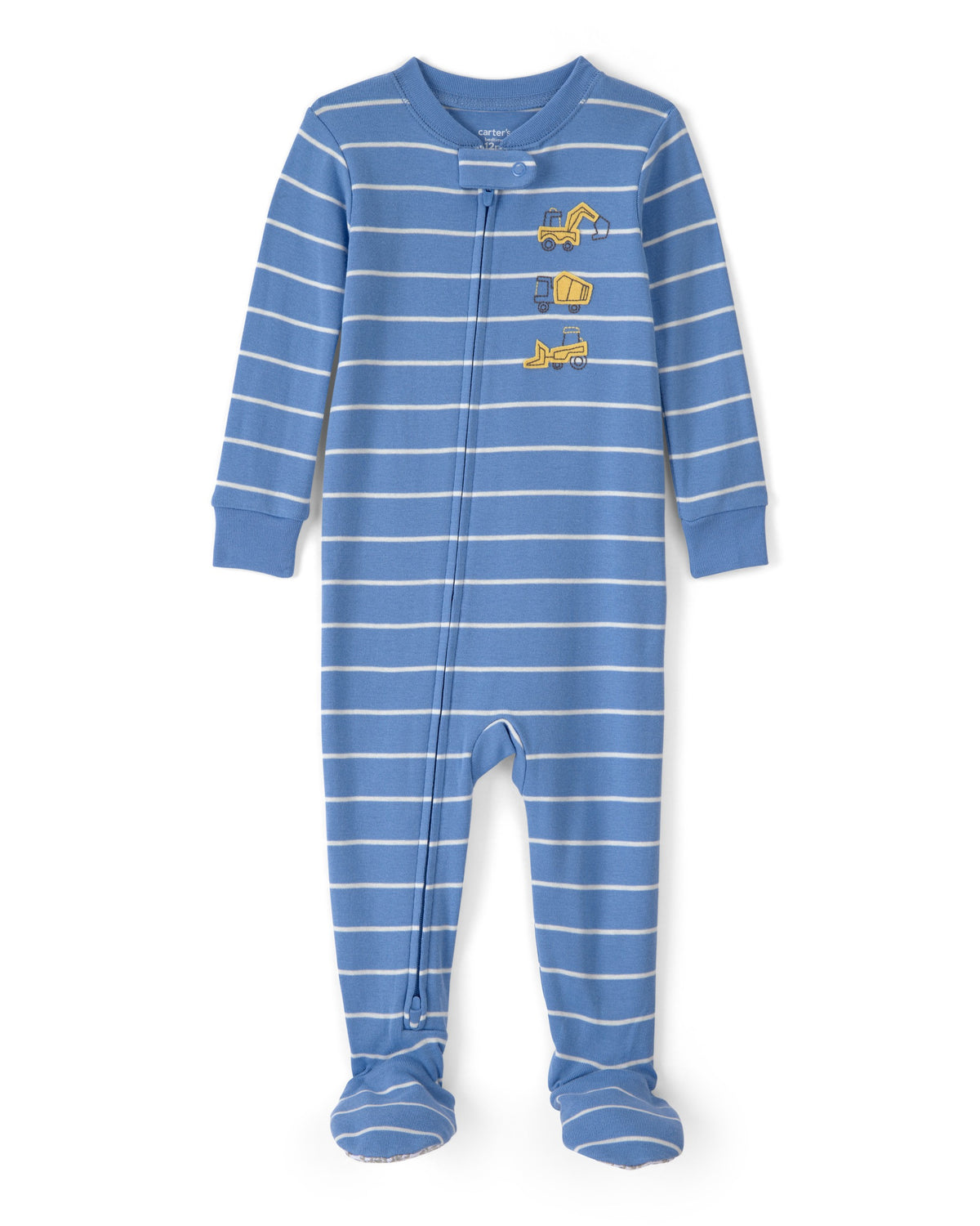 Pijama De Algodón A Rayas Con Estampado De Construcción - Multi