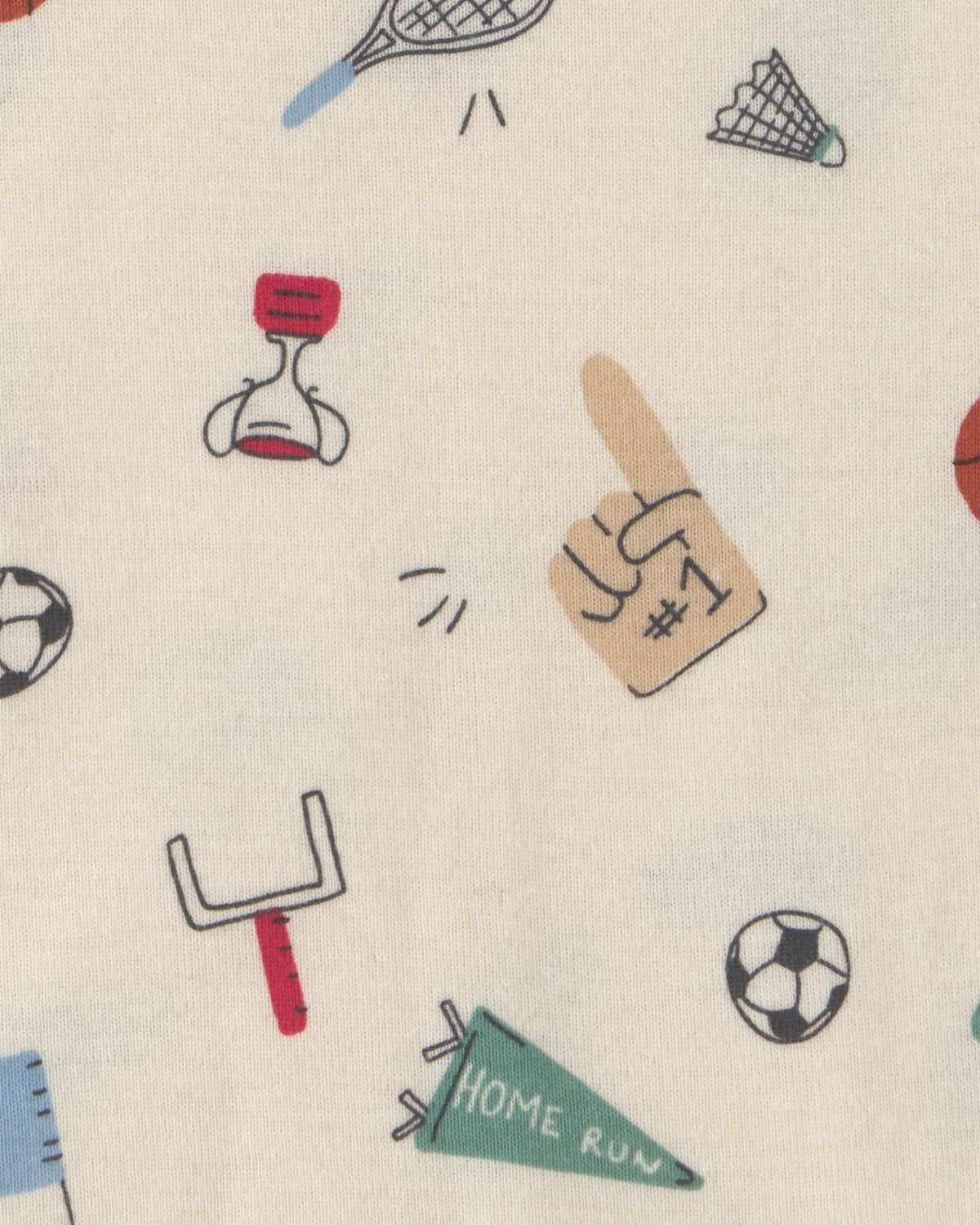 Paquete de 5 Pañaleros de Manga Corta Futboleros - Multi