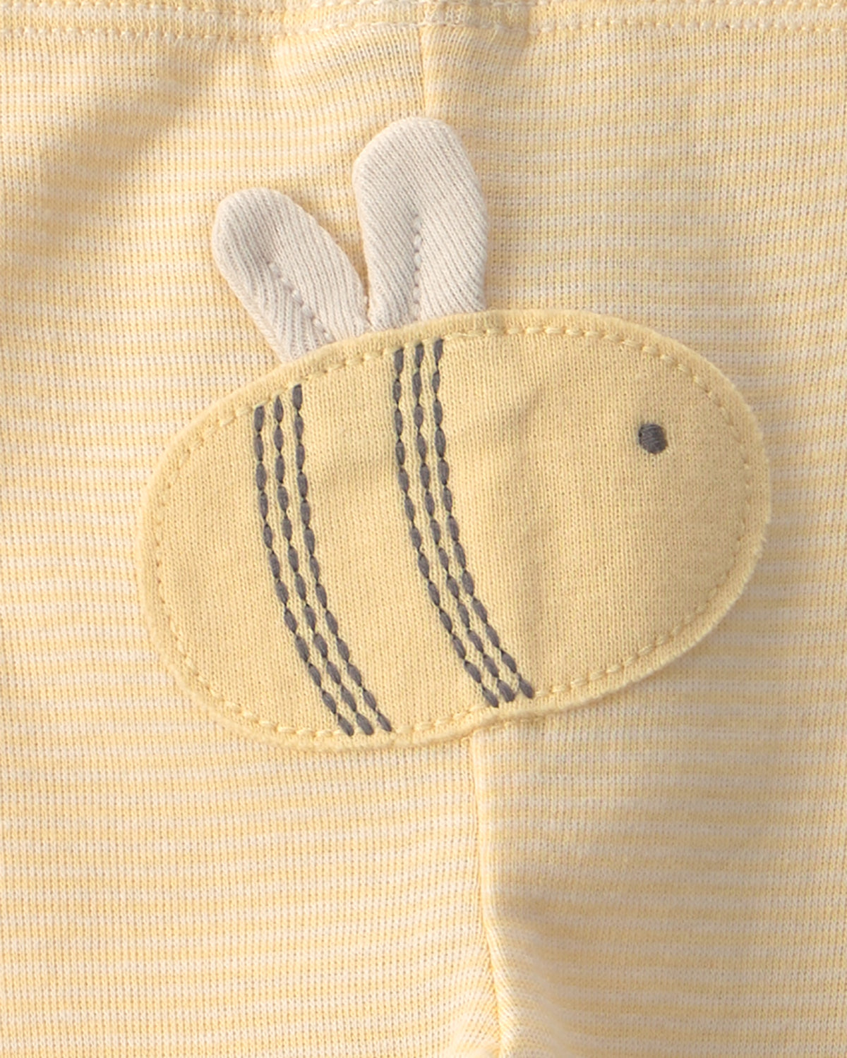 Conjunto de 3 piezas con pañaleros y pantalón de abejitas - Amarillo