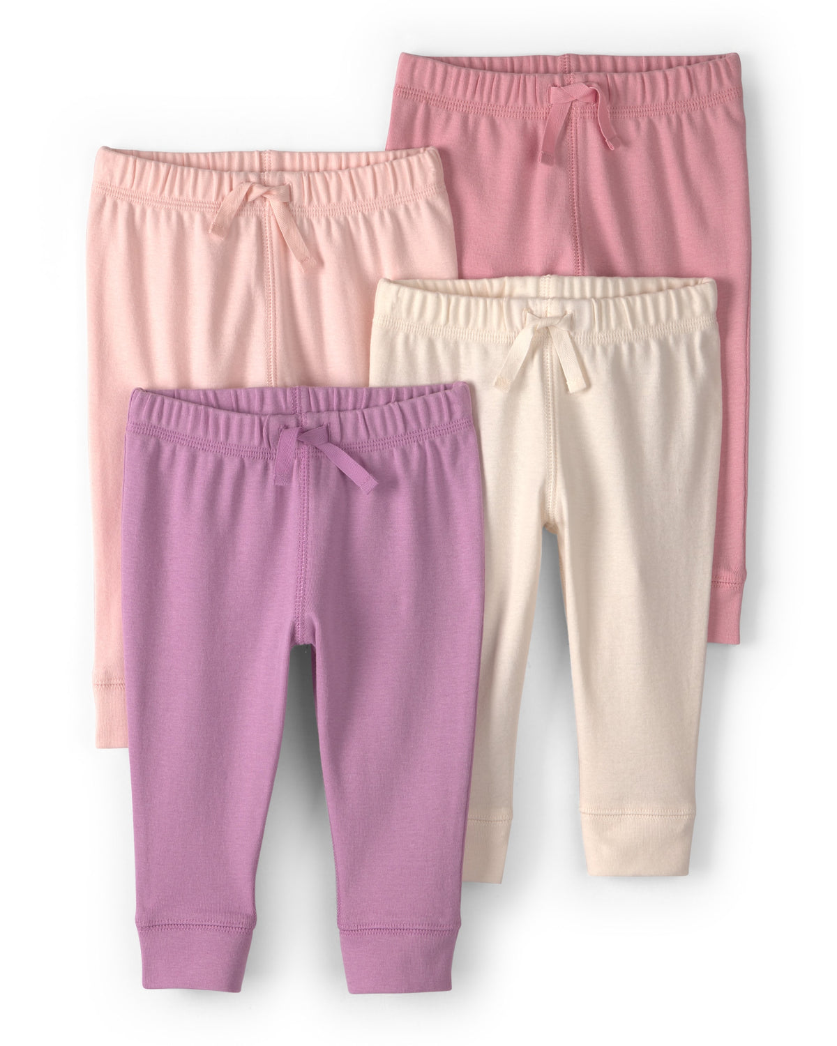 Paquete de 4 Pantalones de Algodón Pull-on en  Rosa y Morado - Multi