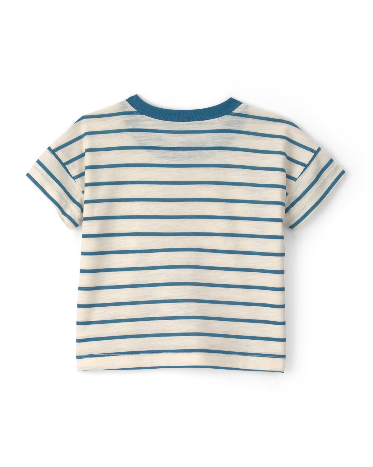 Conjunto de 2 Piezas Playera de Manga Corta a Rayas y Pantalón