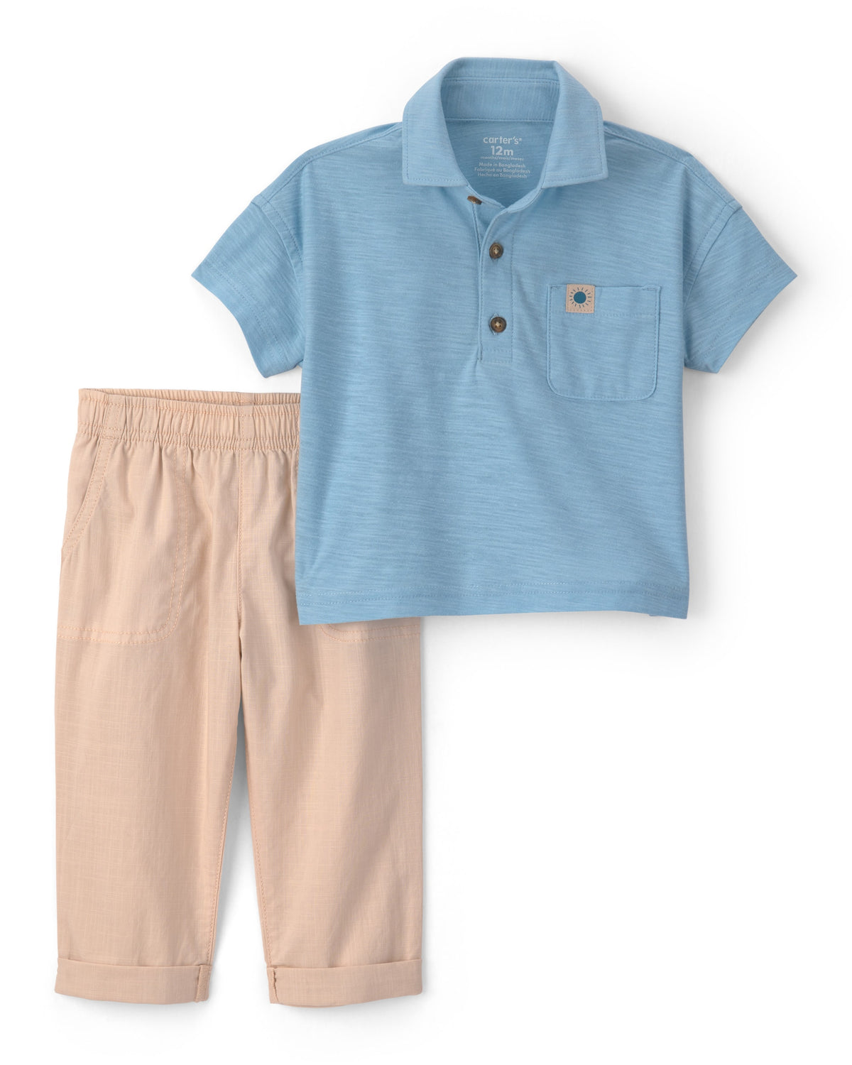 Conjunto De 2 Piezas Con Polo Y Pantalón - Multi