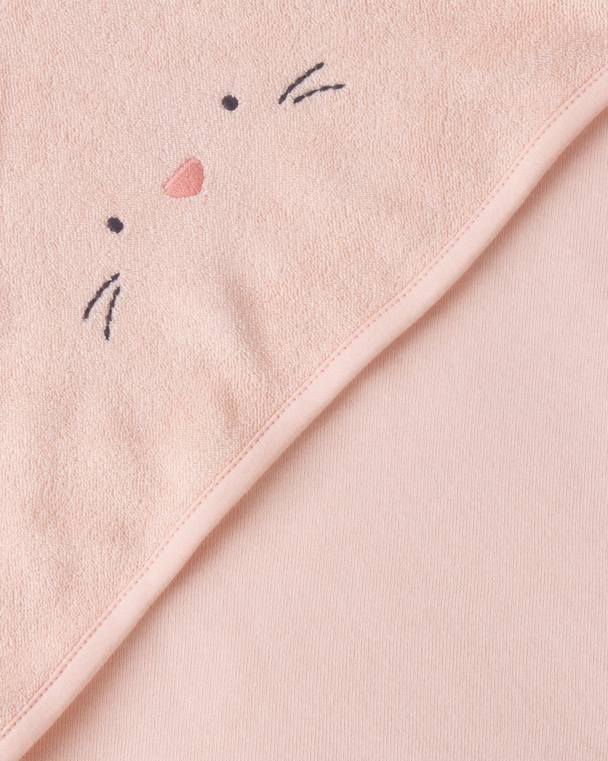 Paquete de 2 Toallas de Felpa con Capucha de Conejito - Rosa