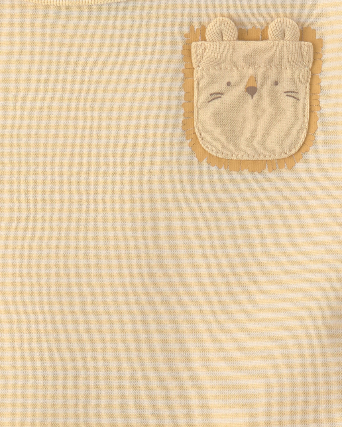 Paquete de 2 rompers de manga corta de leones - Amarillo