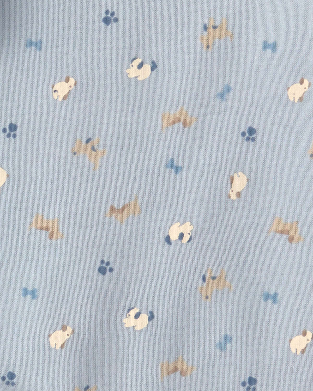 Paquete de 2 rompers de manga corta de perritos - Azul
