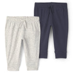 Paquete de 2 Pantalones Pull-on en Azul Marino y Gris