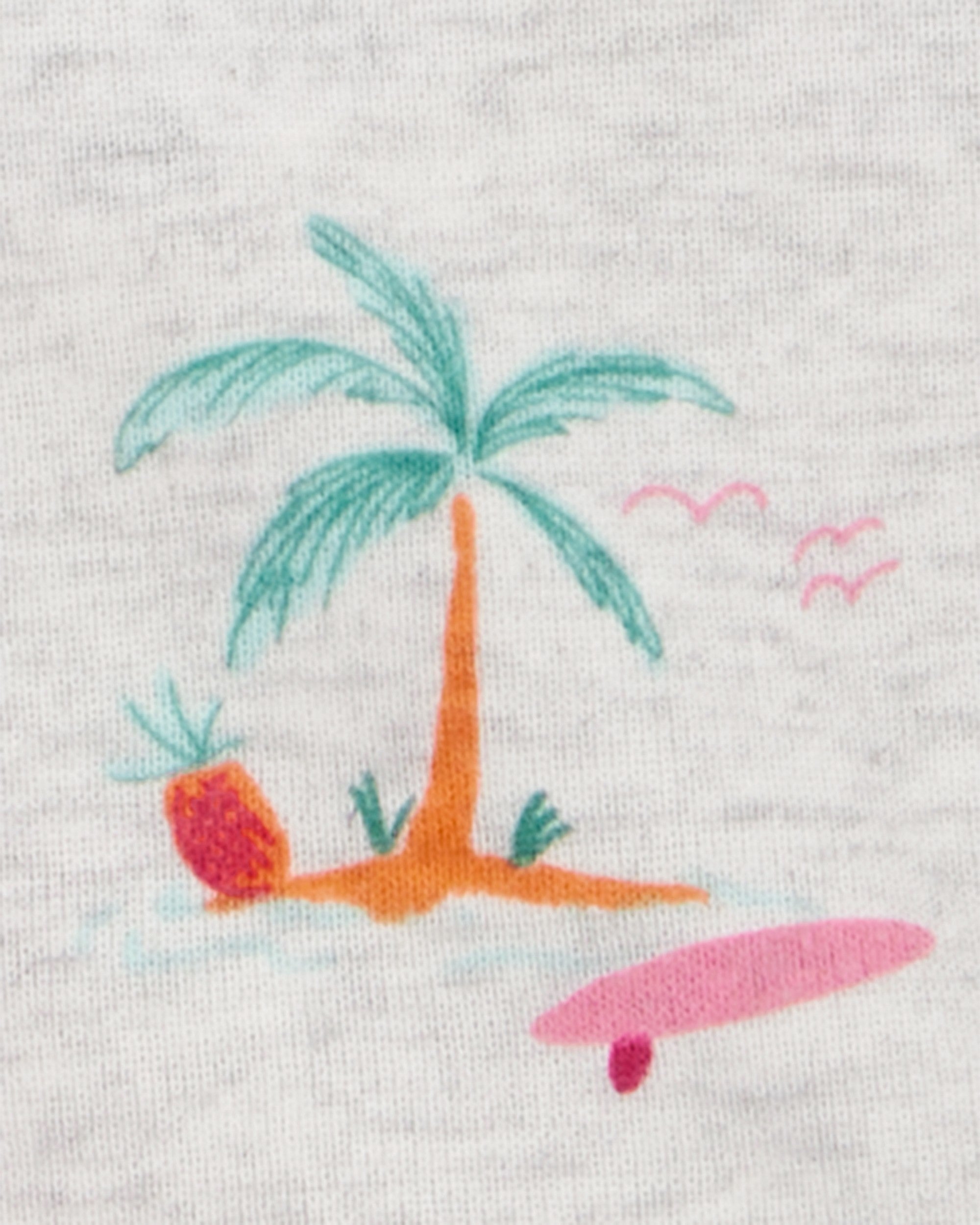 Pijama de 4 piezas de algodón de ajuste perfecto - Flamingo