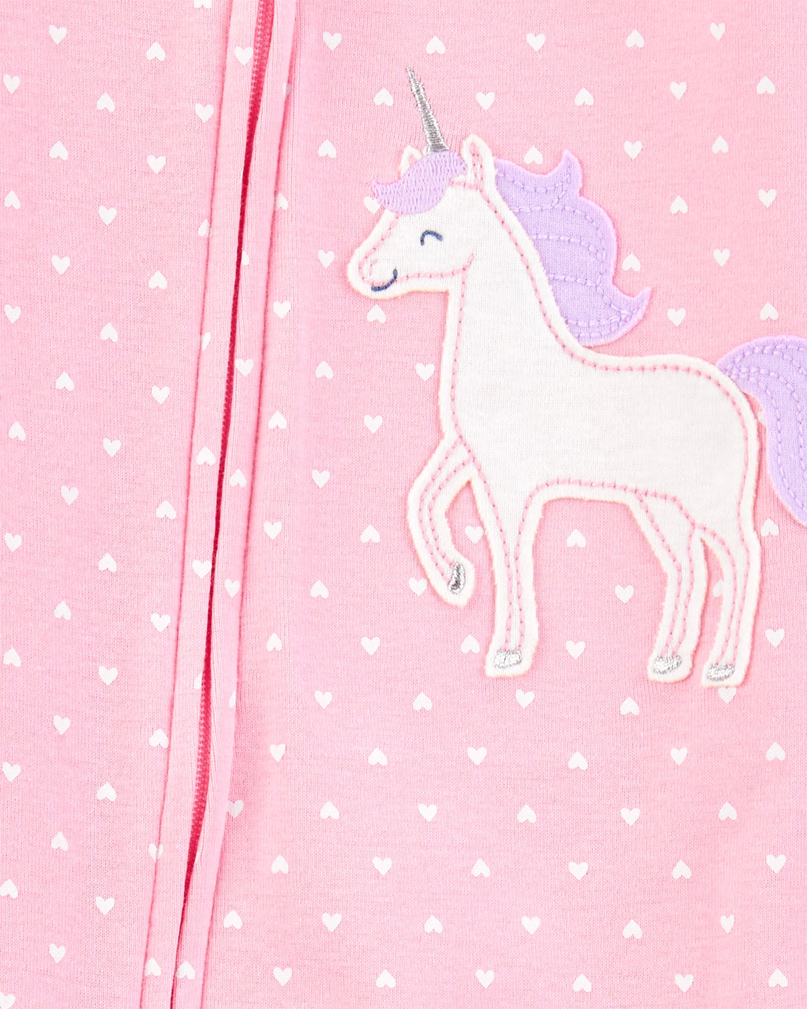 Pijama de Algodón De Ajuste Perfecto - Unicornio - Rosado