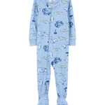 Pijama de Algodón De Ajuste Perfecto - Safari - Azul